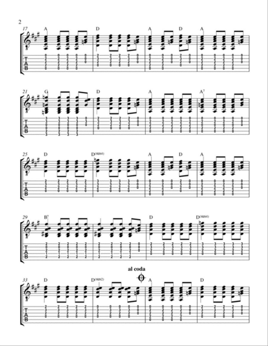 If Love Is A Red Dress Acoustic Guitar scores gallery preview page 2