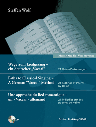 Book cover for Paths to Classical Singing - A German "Vaccai" Method