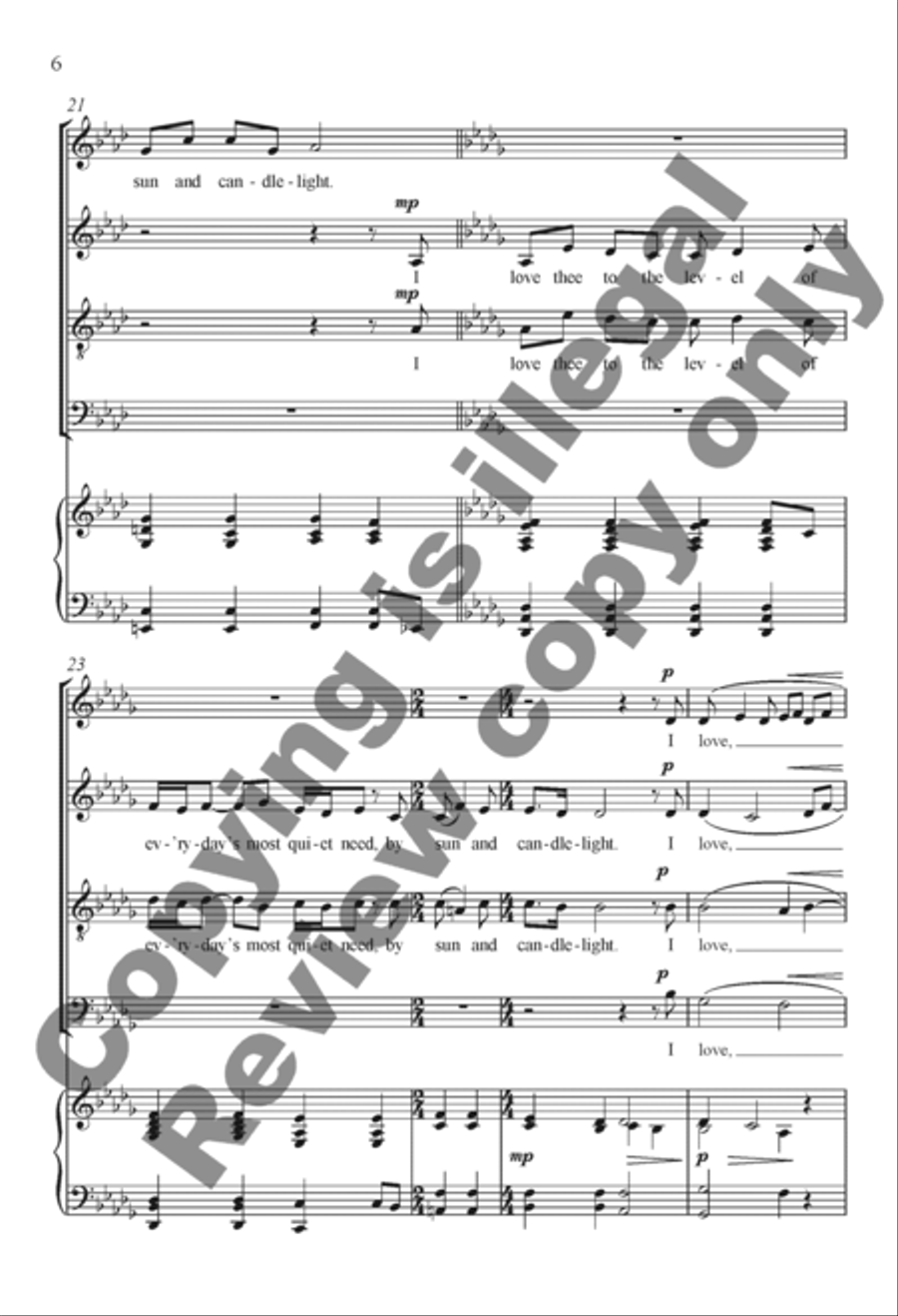 How Do I Love Thee? How Do I Love Thee? 4-Part scores gallery preview page 18