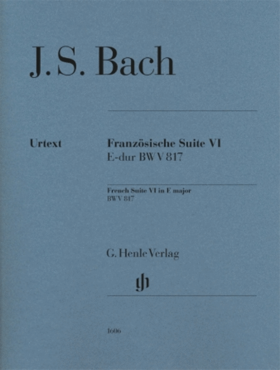 Book cover for French Suite VI E-Flat Major