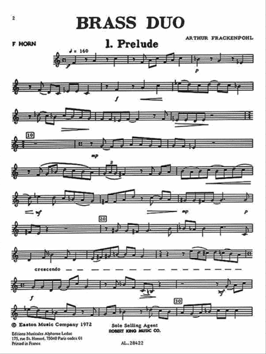 Brass Duo (horn & Tuba) Brass Duet scores gallery preview page 3