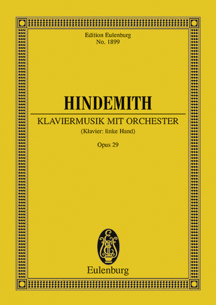 Klaviermusik mit Orchester, Op. 29
