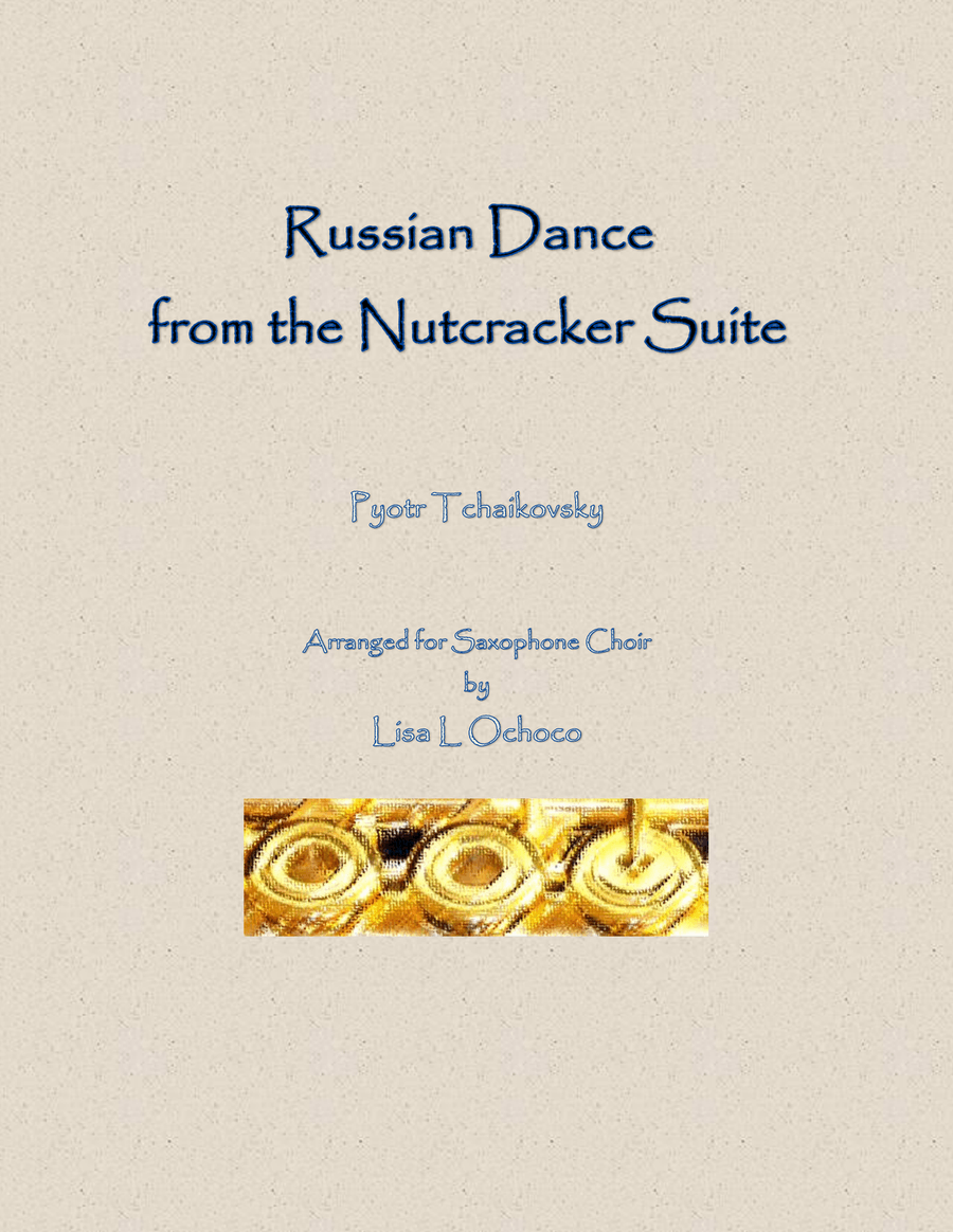 Russian Dance from the Nutcracker Suite for Saxophone Choir Woodwind Ensemble scores gallery preview page 1