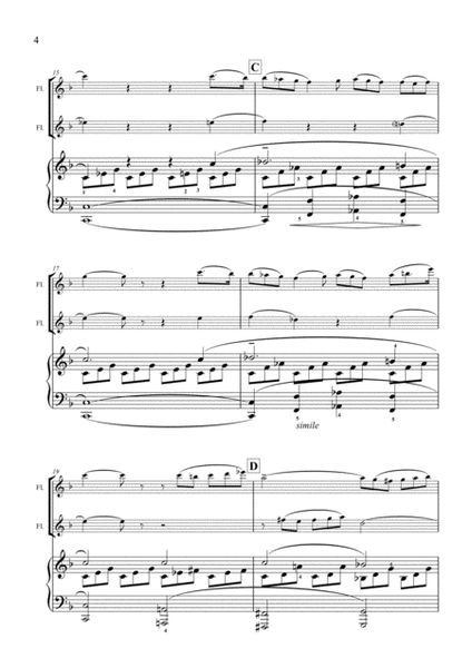 Moonlight Dolcelatte (Flute Duet & Piano) - Score image number null