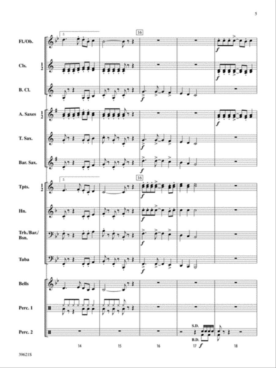Clowning Around: Score Clowning Around: Score Concert Band scores gallery preview page 5
