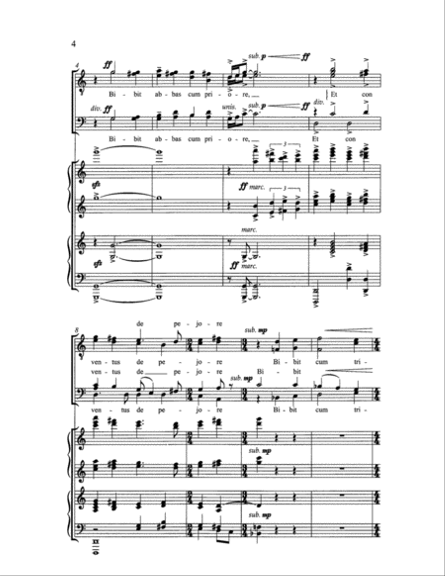 Carmina Juventutis: Drinking Song (Vinum bonum) TTBB scores gallery preview page 4