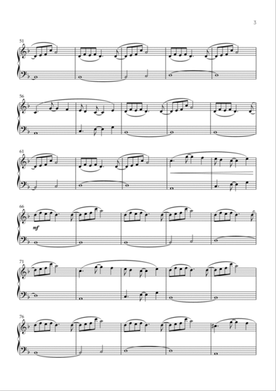 Asgore Easy Piano scores gallery preview page 3