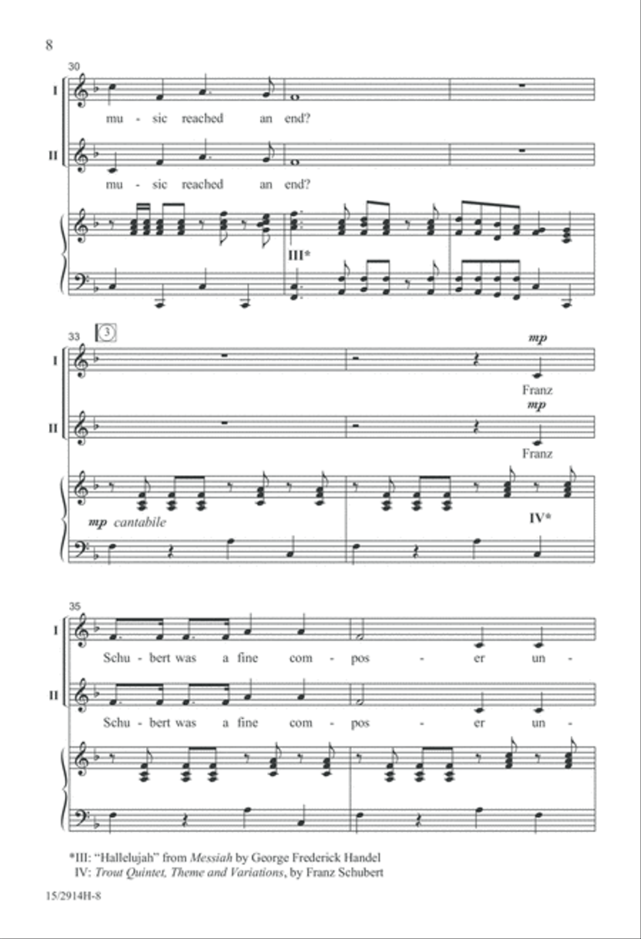 The Composers Are All on Facebook 2-Part scores gallery preview page 8