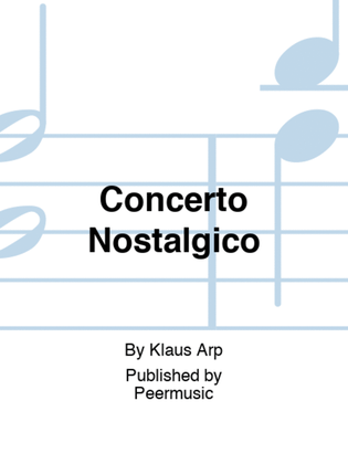 Book cover for Concerto Nostalgico