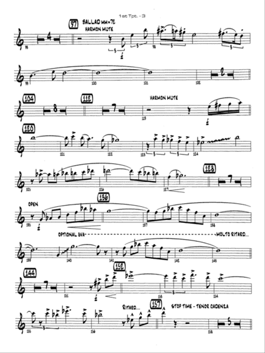 Channel One Suite: 1st B-flat Trumpet Jazz Ensemble scores gallery preview page 3