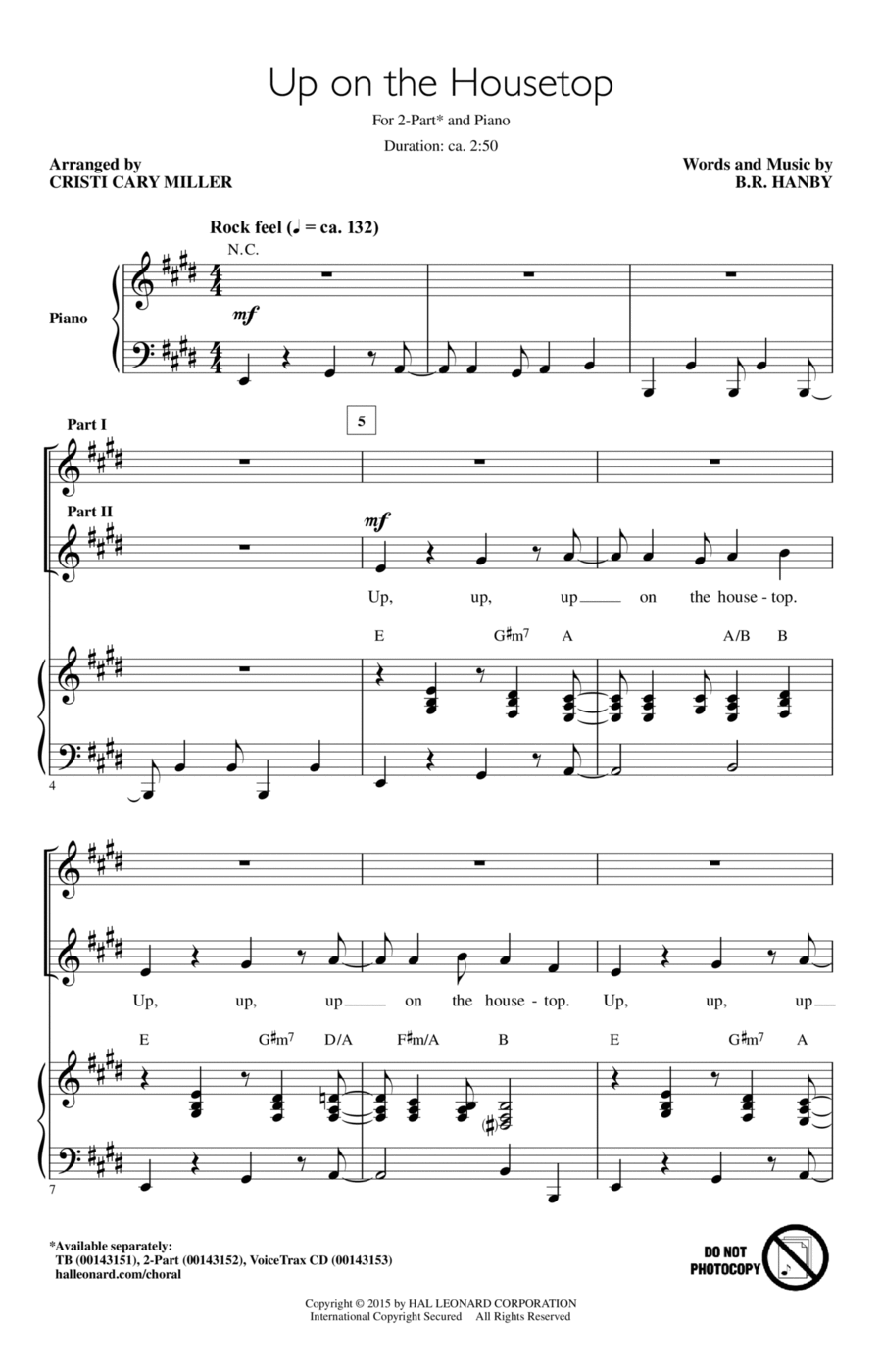 Up On The Housetop Up On The Housetop 2-Part scores gallery preview page 1