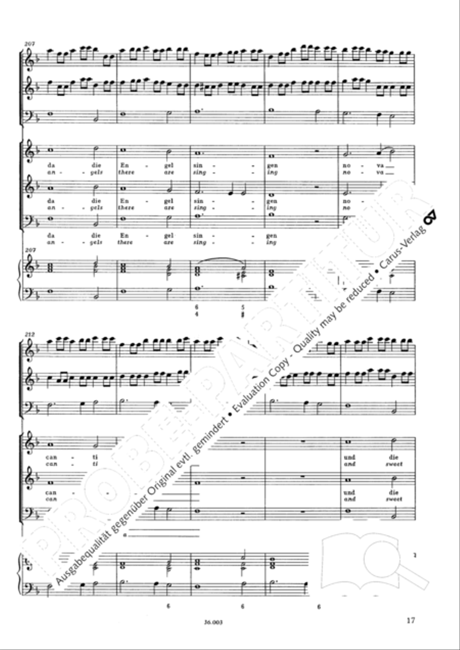 In dulci jubilo (Nun singet und seid froh) 3-Part scores gallery preview page 18