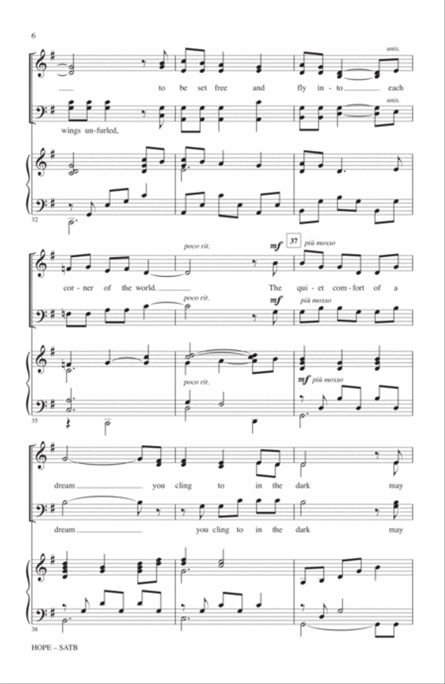 Hope Hope 4-Part scores gallery preview page 5