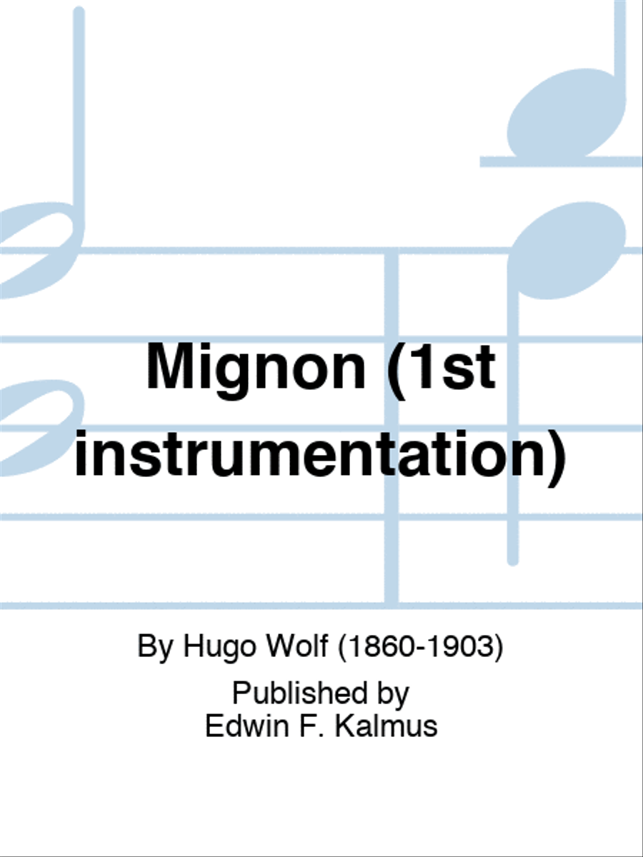 Mignon (1st instrumentation) Set of Parts scores gallery preview page 1