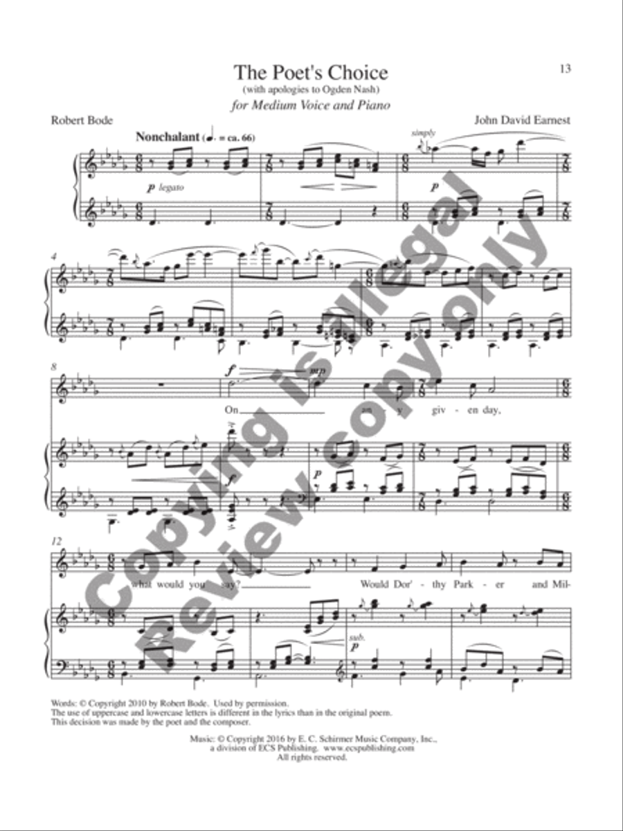 Songs of Sophistication Medium Voice scores gallery preview page 10