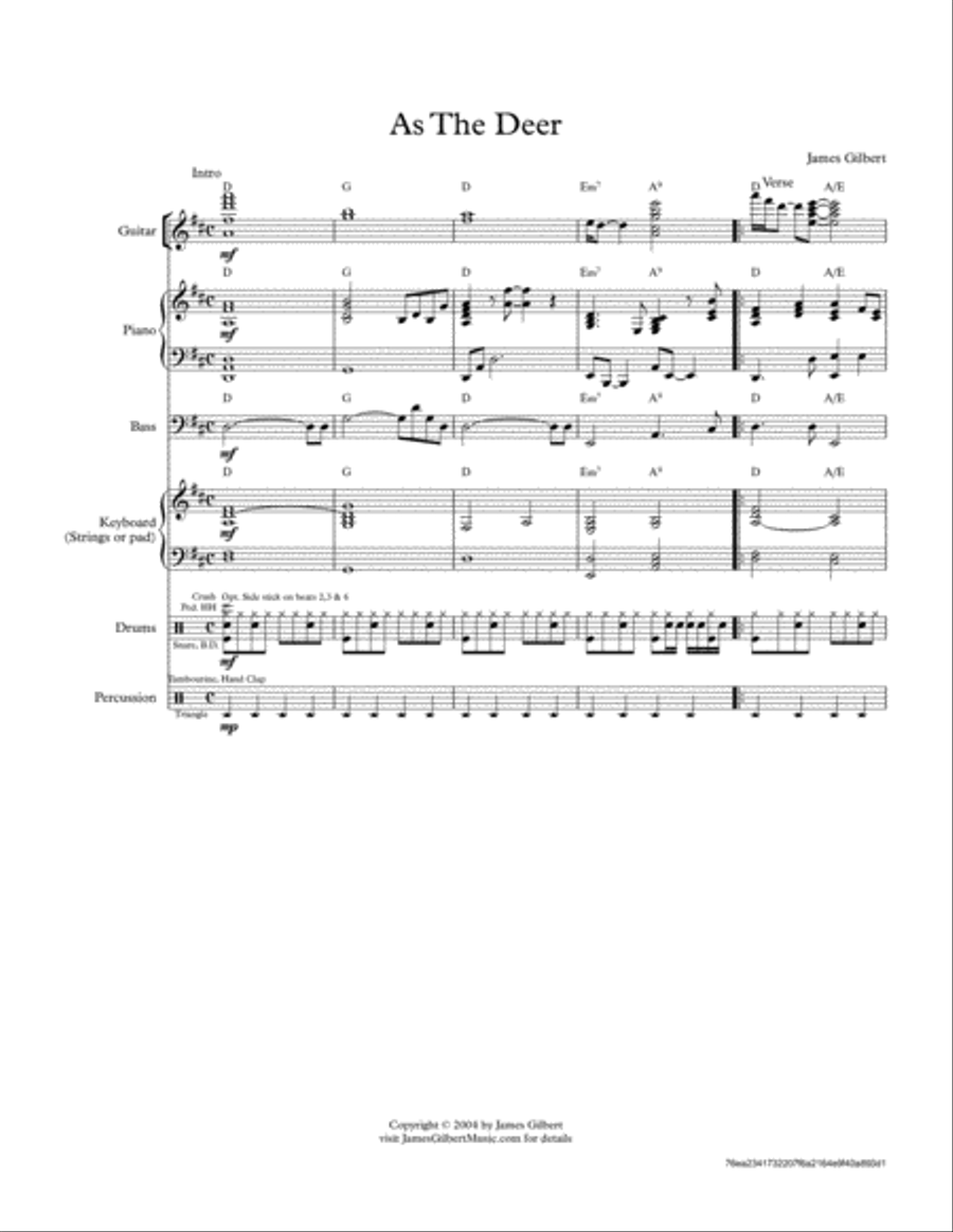 As The Deer Small Ensemble scores gallery preview page 2