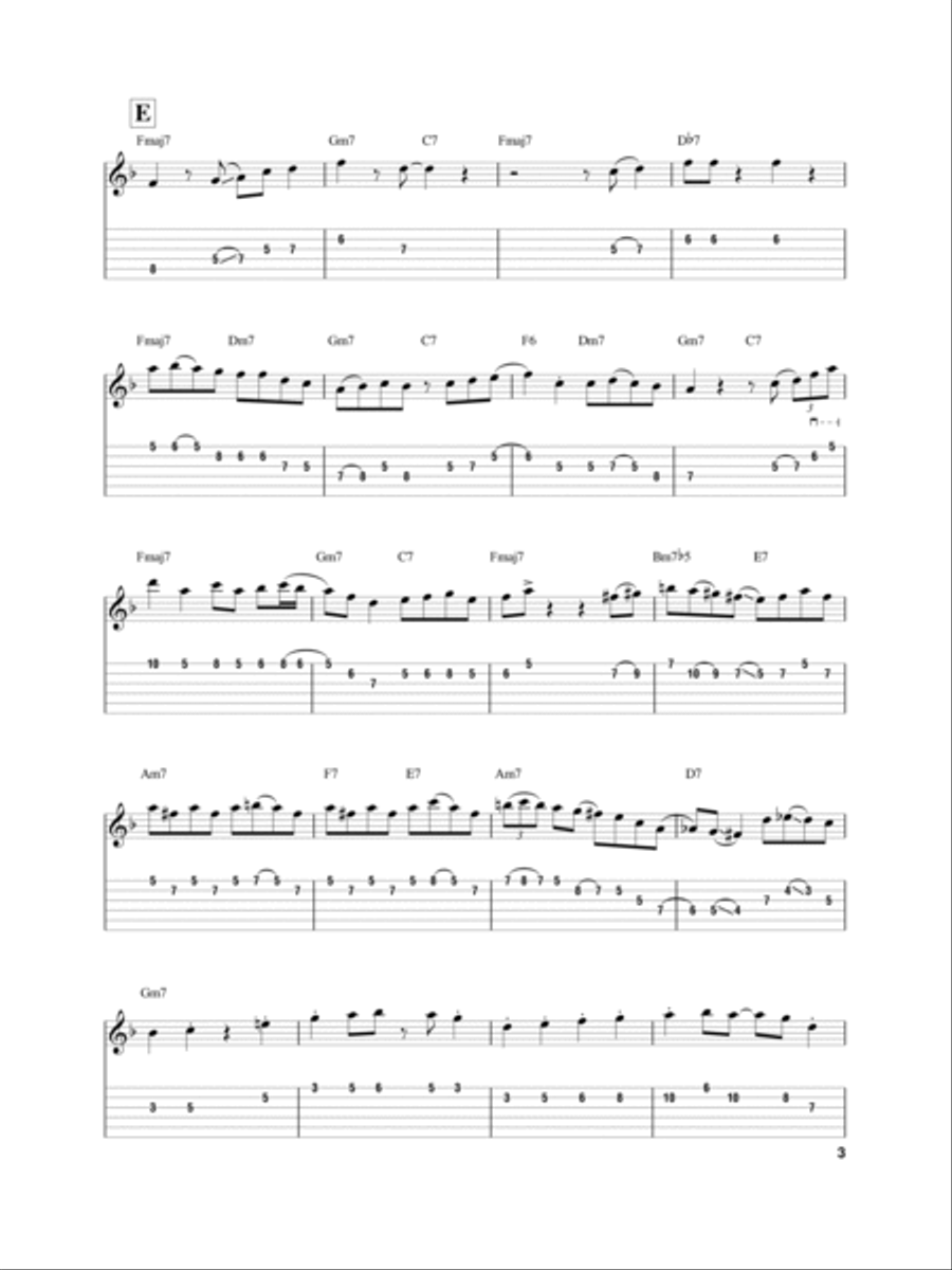 Somebody Loves Me Electric Guitar scores gallery preview page 3