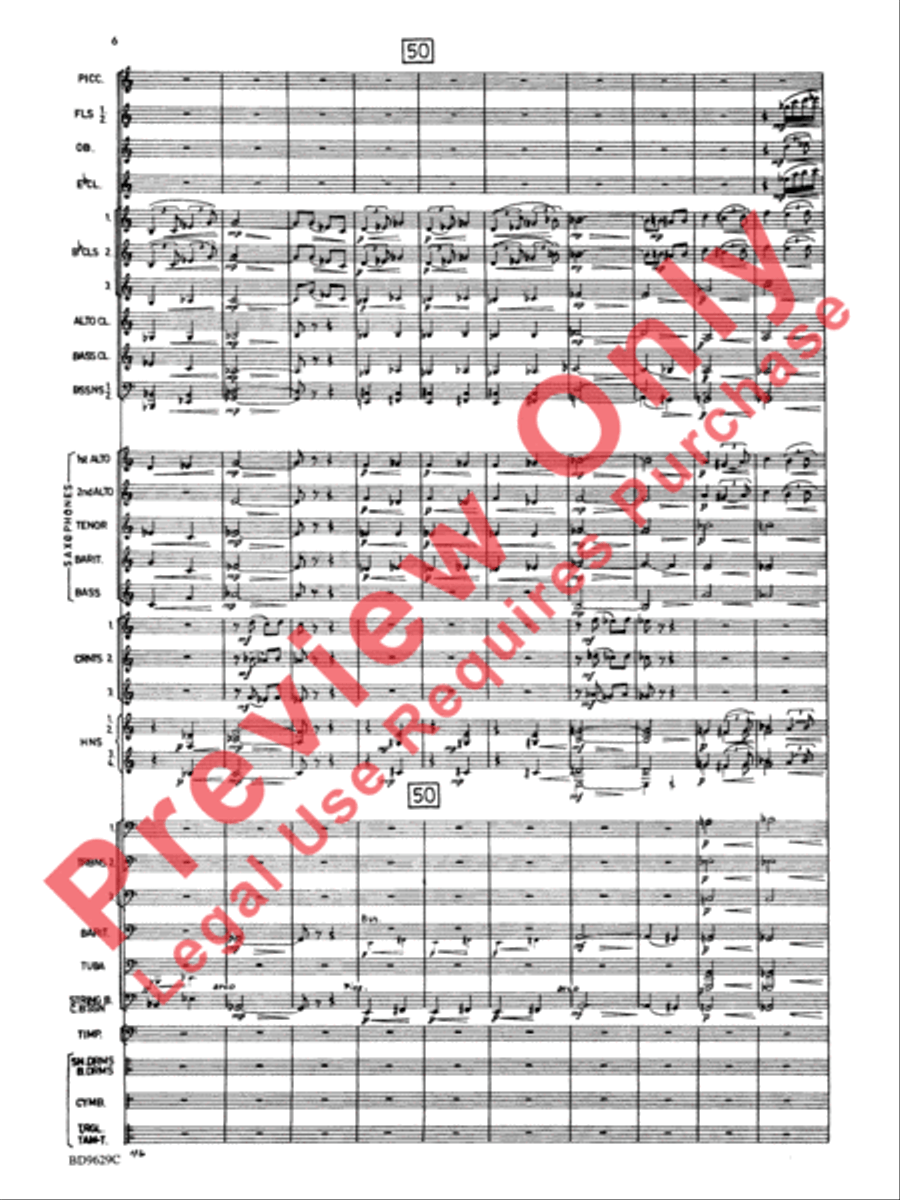 Fantasia for Band Concert Band scores gallery preview page 9