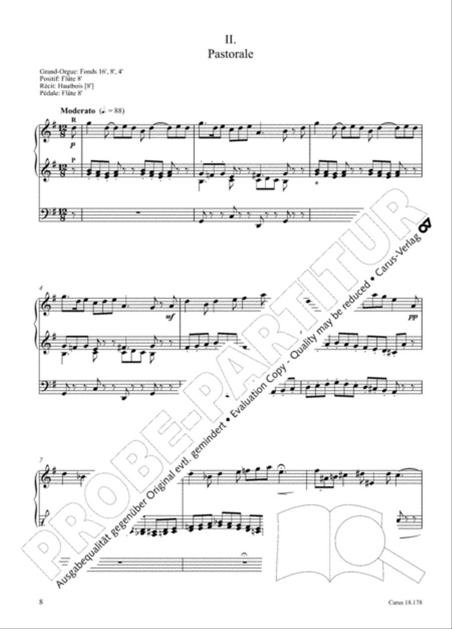 Symphonie No. II pour Orgue Organ scores gallery preview page 23