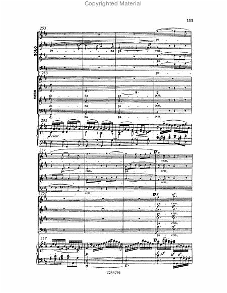 Missa Solemnis, Op.123 Choir scores gallery preview page 111