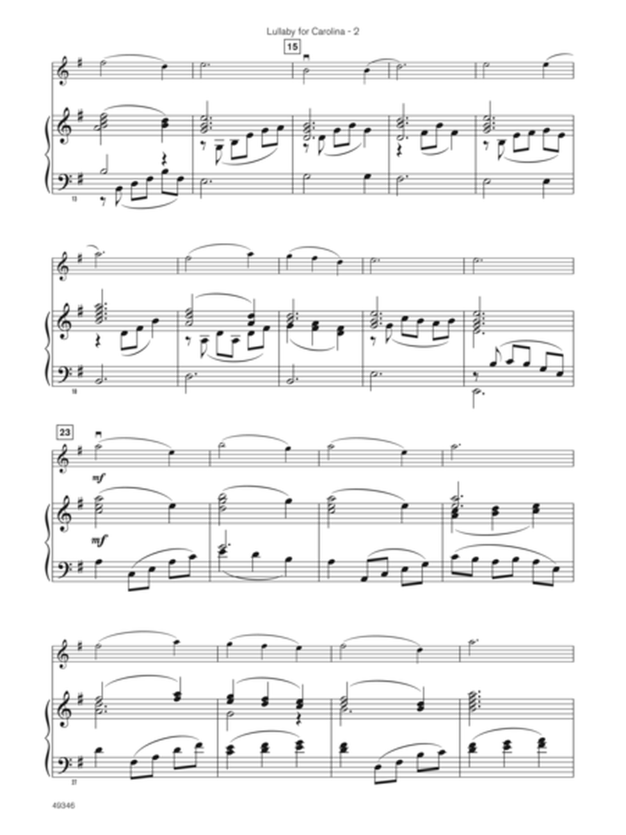 Lullaby for Carolina (Sound Innovations Soloist, String Bass)