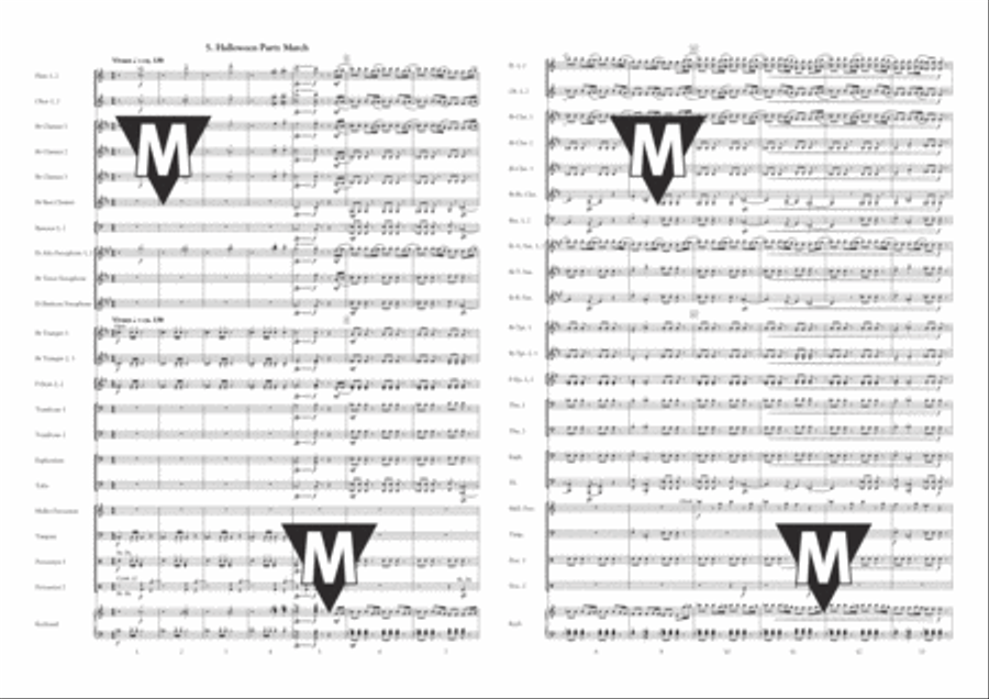 A Little Suite of Horror Concert Band scores gallery preview page 17