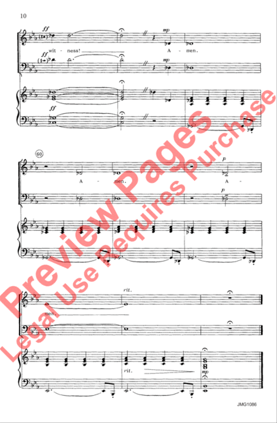A Call to My People 4-Part scores gallery preview page 11