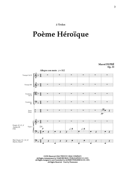 Poeme Heroique, Op. 33