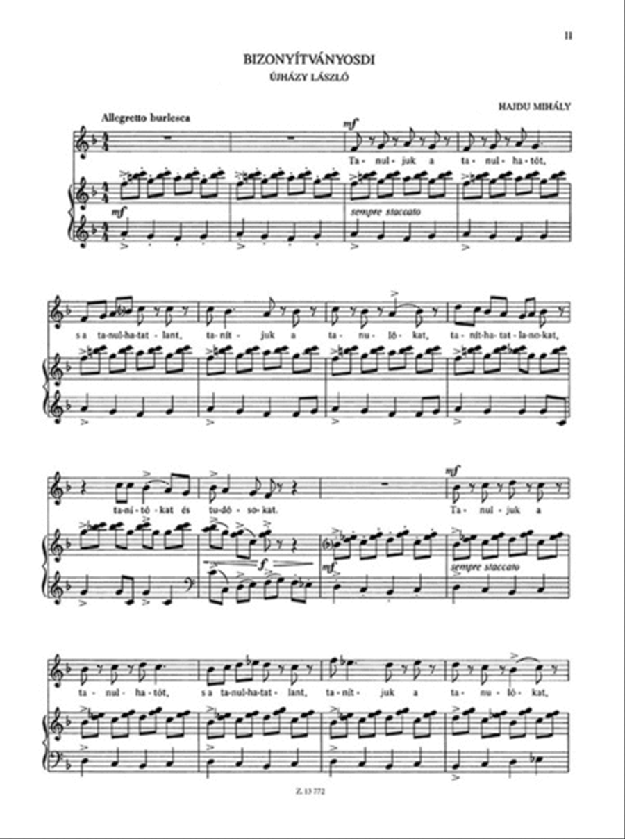 Köröstaji dalok Voice Solo scores gallery preview page 3