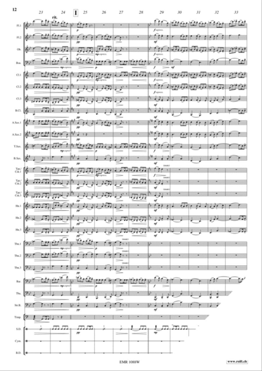 Gaudeamus Concert Band scores gallery preview page 13