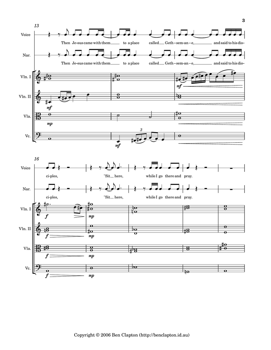 Stations of the Cross String Quartet scores gallery preview page 3