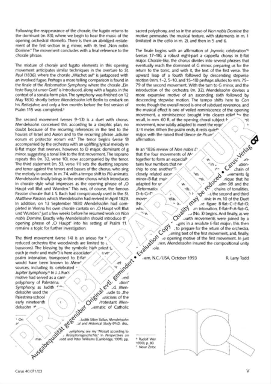 Psalm 115 (Der 115. Psalm) SSAATTBB scores gallery preview page 6