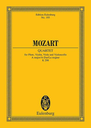 Book cover for Quartet in A Major, K. 298