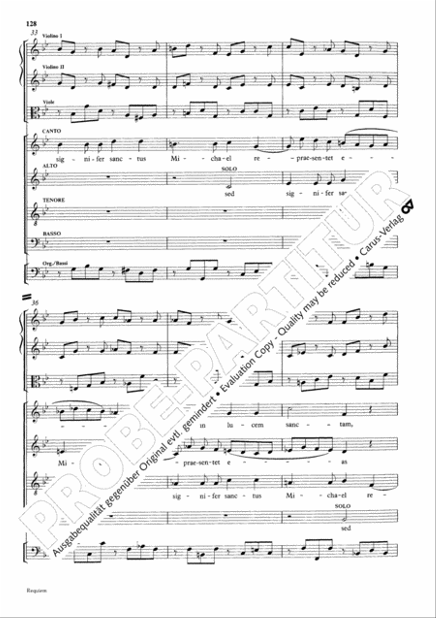 Requiem Requiem 4-Part scores gallery preview page 135