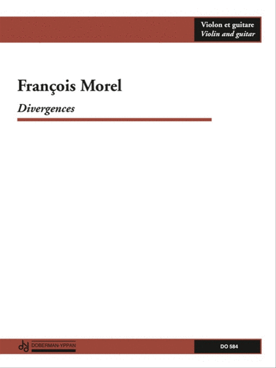 Divergences (vln / guit.) Violin scores gallery preview page 1