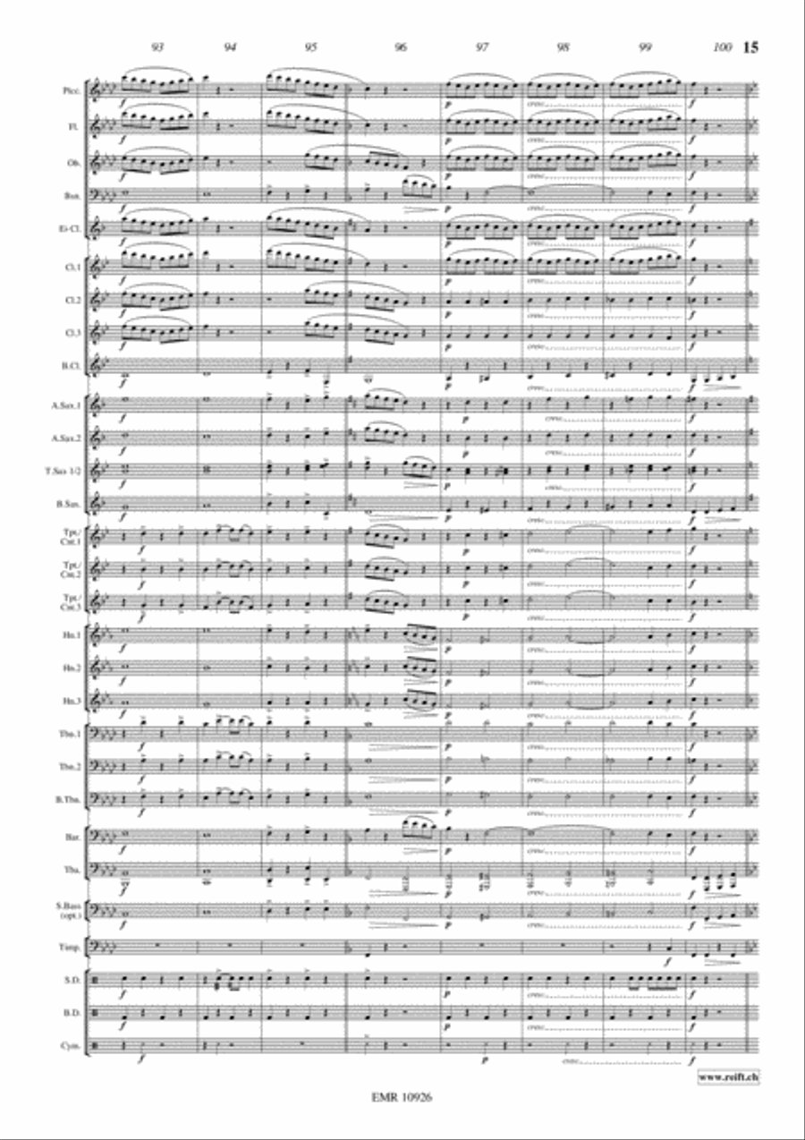 Niagara Falls Concert Band scores gallery preview page 16