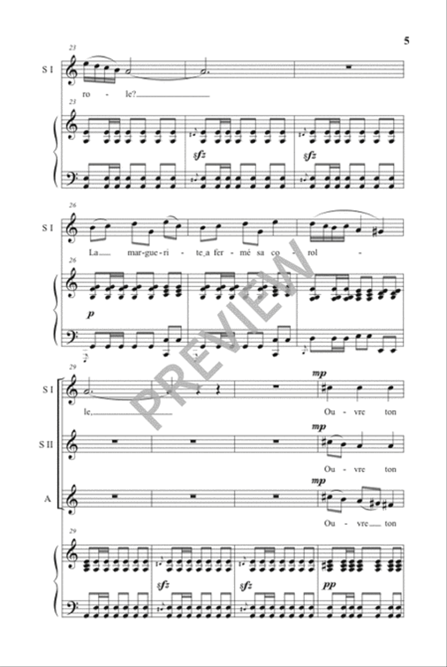 Ouvre ton Coeur SSA scores gallery preview page 4