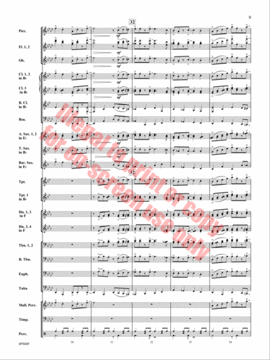 Alexander's Ragtime Band Alexander's Ragtime Band Concert Band scores gallery preview page 10
