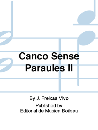 Canco Sense Paraules II