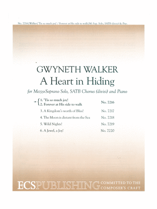 Book cover for A Heart in Hiding: 1. Tis So Much Joy; 2. Forever at His side to walk