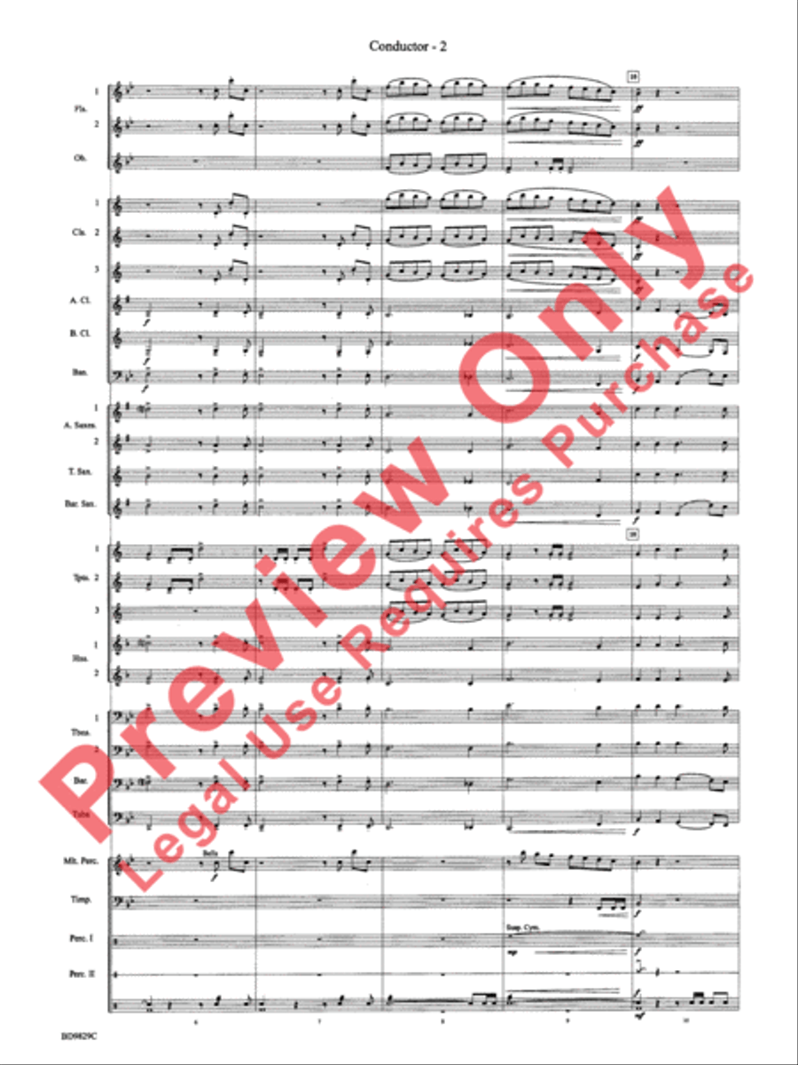 Christmas Winds (Overture) Concert Band scores gallery preview page 4