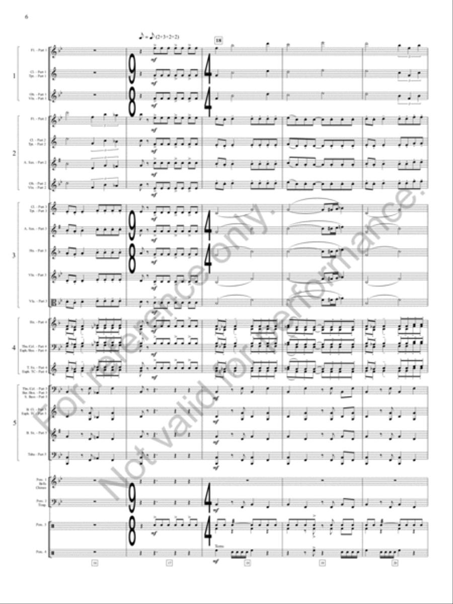 Emperata Overture Concert Band scores gallery preview page 7
