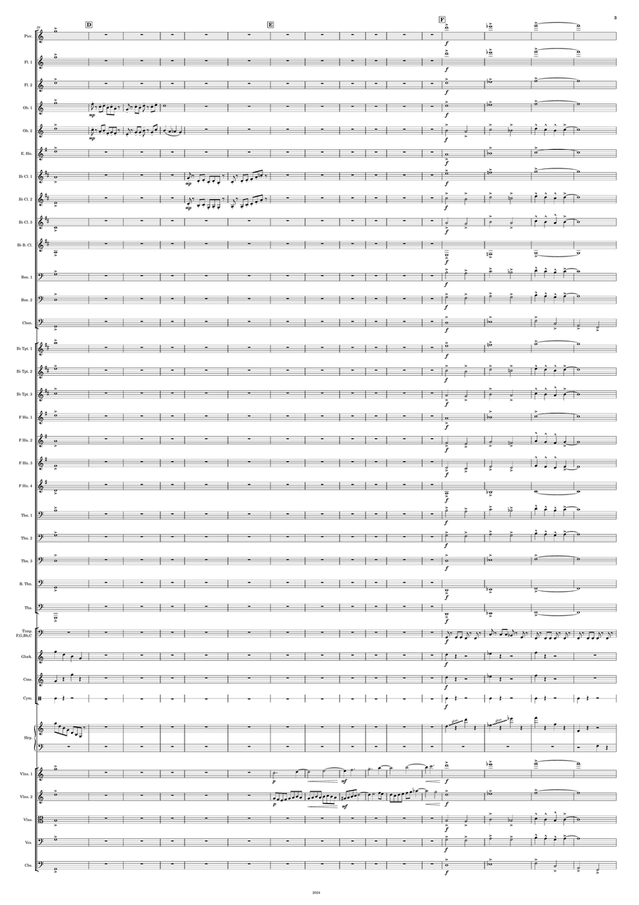 Fanfare to the Exploration of Space Full Orchestra scores gallery preview page 3