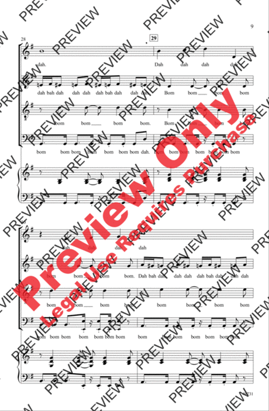 Rhapsody in Blue 4-Part scores gallery preview page 9