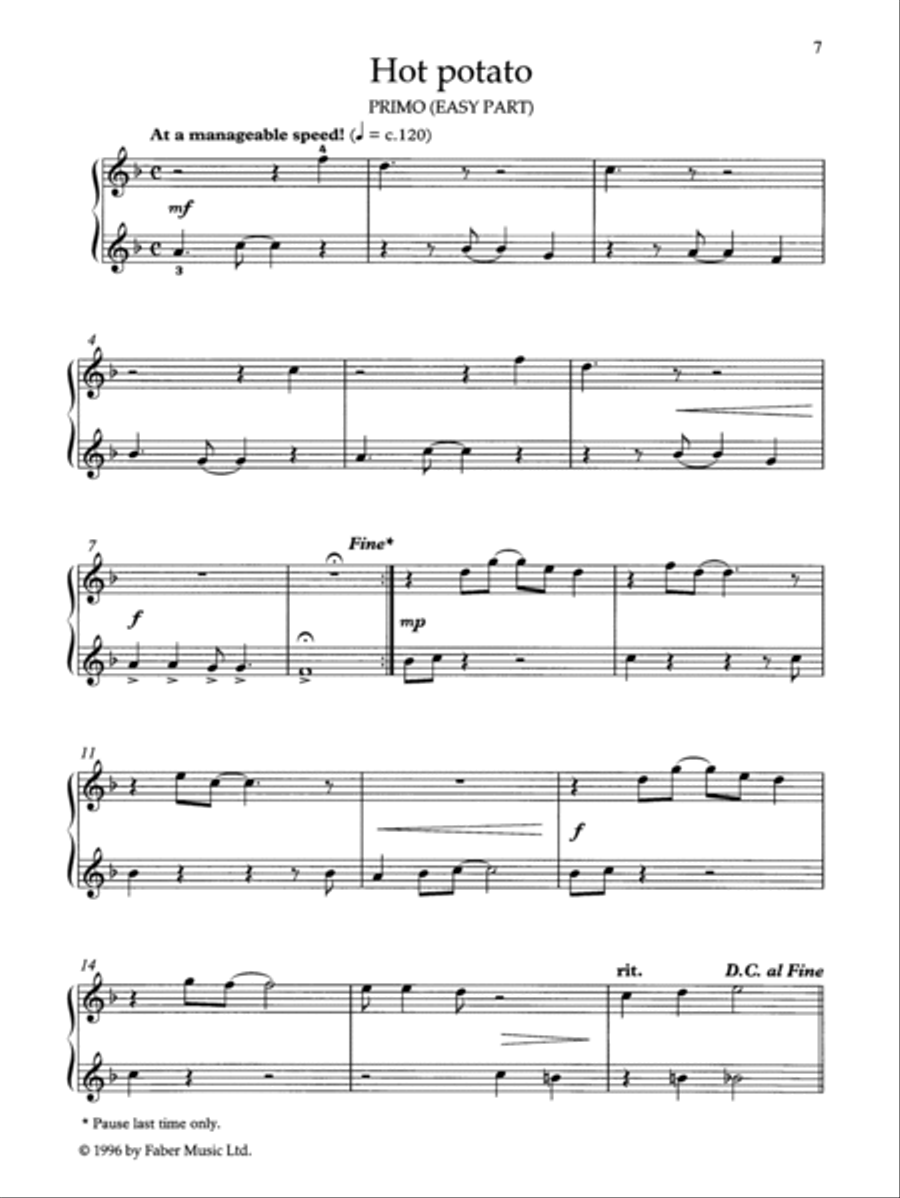 Easy Jazzin' About -- Fun Pieces for Piano / Keyboard Duet Small Ensemble scores gallery preview page 3