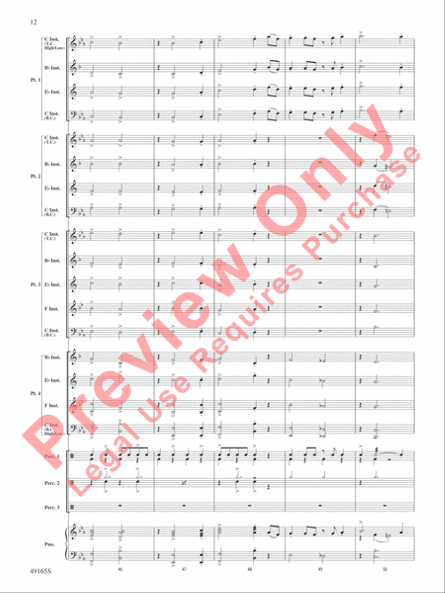 I Got Rhythm Concert Band scores gallery preview page 13