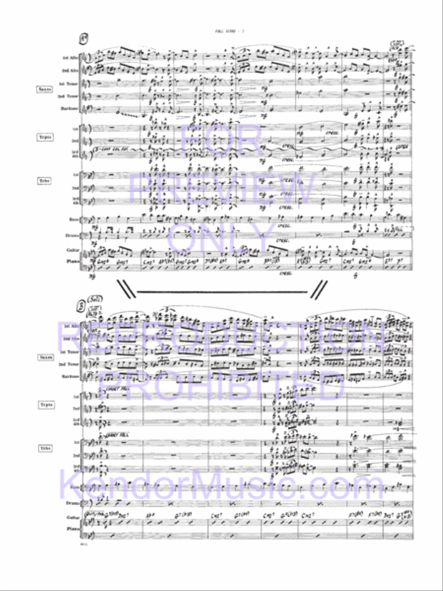 Bird, The Bird, The Jazz Ensemble scores gallery preview page 14