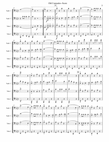 Old Comrades March - Tuba/Euphonium Quartet