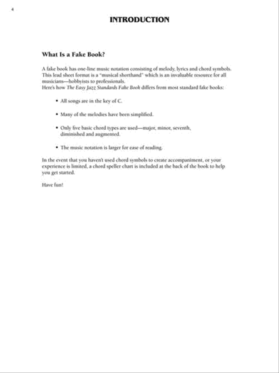 The Easy Jazz Standards Fake Book Piano scores gallery preview page 3