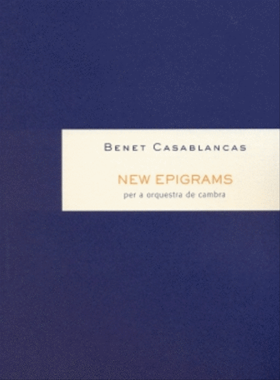 New epigrams New epigrams Piano scores gallery preview page 1
